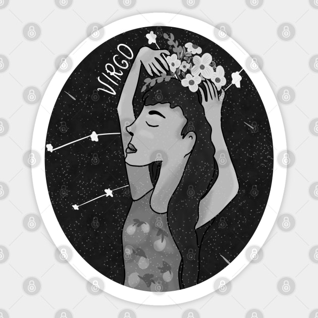 Virgo girl 2 Sticker by Antiope